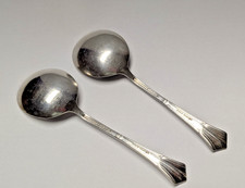 2 Rare Orig Fred Harvey Signed Dining Car GUMBO SPOONS 5.5