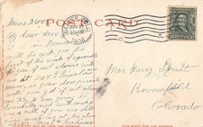 1907 Old Mexican Carreta Postcard Albuquerque Indian Building Fred Harvey - Additional view 1