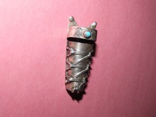 NAVAJO BABY CRADLEBOARD PAPOOSE OLD PAWN FRED HARVEY ERA SILVER TURQUOISE - Additional view 3