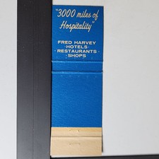 Fred Harvey Kansas City 3000 Miles Hospitality Blue Rooster Matchbook - Additional view 2