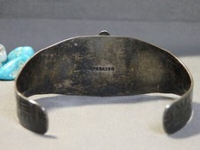 Fred Harvey Era NAVAJO Cerrillos TURQUOISE Sterling Silver THUNDERBIRD Bracelet - Additional view 8