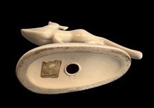 Fred Harvey Shops Art Deco Gazelle Figurine Cream Ceramic w/Sticker 7