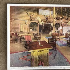 Vintage Grand Canyon Rendezvous, EL TOVAR Hotel SET OF 2 Fred Harvey Postcards - Additional view 1