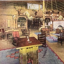Vintage Grand Canyon Rendezvous, EL TOVAR Hotel SET OF 2 Fred Harvey Postcards - Additional view 6