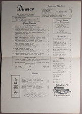 1956 Fred Harvey Alvarado Hotel Chicago Union Station Restaurant Menu B1-81 - Additional view 2