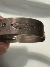 Vintage Southwestern Turquoise Silver Tone Fred Harvey Era Cuff Bracelet READ - Additional view 16