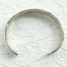 Vintage JM Fred Harvey Era Navajo Ingot Silver Cuff Bracelet Book Piece Stamped - Additional view 13