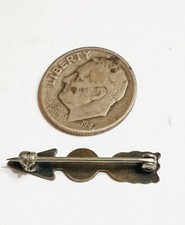 Vtg Arrow Sterling Silver 1” Hat Tie Pin Fred Harvey Era STAMPED NICE! - Additional view 1