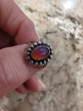 Vintage Dragon’s Breath Sterling Silver Ring ~ Native American Fred Harvey Era - Additional view 1
