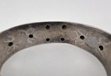 1930 Navajo Fred Harvey Silver Cerrillos Turquoise Whirling Log Thunderbird Cuff - Additional view 6