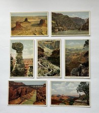Vintage Fred Harvey Phostint Grand Canyon Arizona Postcards Lot of 7 Unused