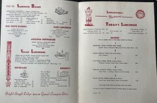 1961 #4 Of Series Fred Harvey Meny Bright Angel Lodge - Additional view 1