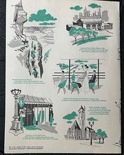 1961 #4 Of Series Fred Harvey Meny Bright Angel Lodge - Additional view 2