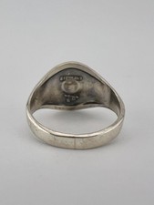 Vtg BELL TRADING POST Fred Harvey Era Sterling Silver Turquoise Thunderbird Ring - Additional view 6