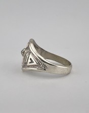 Vtg BELL TRADING POST Fred Harvey Era Sterling Silver Turquoise Thunderbird Ring - Additional view 8