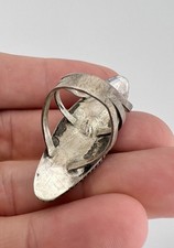 HUGE Old Fred Harvey Era Navajo Petrified Wood Agate Sterling Silver Ring 1 5/8