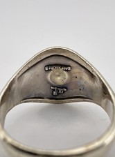 Vtg BELL TRADING POST Fred Harvey Era Sterling Silver Turquoise Thunderbird Ring - Additional view 7
