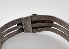 Vtg Fred Harvey Era Navajo Sterling Silver Cerrillos Turquoise Cuff Bracelet - Additional view 5
