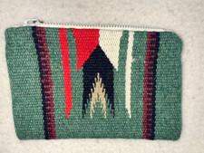 VINTAGE EL GRANDEE FRED HARVEY CHIMAYO ZIPPER BLANKET PURSE, Pouch