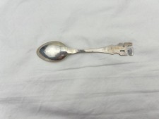 Antique Navajo Fred Harvey Era Thunderbird and Whirling Log Silver Spoon - Additional view 5