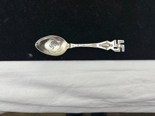 Antique Navajo Fred Harvey Era Whirling Log and Arrow Silver Spoon - Additional view 2