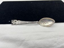 Antique Navajo Fred Harvey Era Whirling Log Indian Bow & Arrow Silver Spoon - Additional view 1