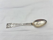 Antique Navajo Fred Harvey Era Whirling Log Indian Bow & Arrow Silver Spoon - Additional view 3