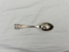 Antique Navajo Fred Harvey Era Whirling Log Indian Bow & Arrow Silver Spoon - Additional view 5