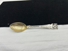 Antique Navajo Fred Harvey Era Whirling Log Standing Indian Silver Spoon - Additional view 1
