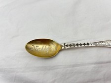 Antique Navajo Fred Harvey Era Whirling Log Standing Indian Silver Spoon - Additional view 3