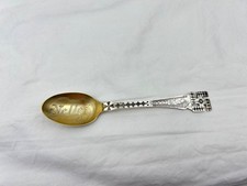 Antique Navajo Fred Harvey Era Whirling Log Standing Indian Silver Spoon - Additional view 5