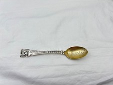 Antique Navajo Fred Harvey Era Whirling Log Standing Indian Silver Spoon - Additional view 6