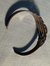 VTG NAVAJO OPEN BACK  STERLING F HARVEY TURQ CROSSED ARWS & THUNDERBIRD BRACELET - Additional view 14