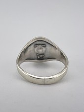 Vtg BELL TRADING POST Fred Harvey Era Sterling Silver Turquoise Thunderbird Ring - Additional view 5