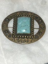 Vintage Native American Indian Brooch Pin Fred Harvey Era 1930s - Additional view 1