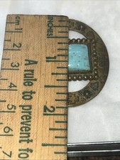 Vintage Native American Indian Brooch Pin Fred Harvey Era 1930s - Additional view 4
