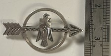 VTG Navajo Fred Harvey Era Arrow Thunderbird Brooch Pin 8.5g - Additional view 2