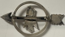 VTG Navajo Fred Harvey Era Arrow Thunderbird Brooch Pin 8.5g - Additional view 3