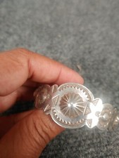 Native American Fred Harvey Era  sterling silver Stamp cuff  bracelet  - Additional view 4