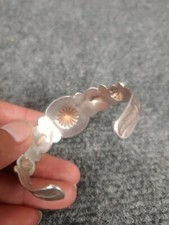 Native American Fred Harvey Era  sterling silver Stamp cuff  bracelet  - Additional view 7