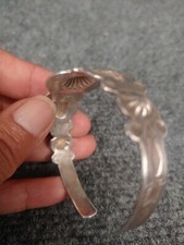 Native American Fred Harvey Era  sterling silver Stamp cuff  bracelet  - Additional view 8