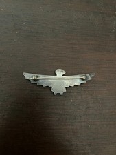 Vtg Fred Harvey Sterling Silver Turquoise Thunderbird Pin Brooch 2 1/2 Inches - Additional view 2