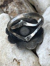 Navajo Dome Bump Ring Fred Harvey Era Vintage Navajo Dome Sterling Ring Size 6 - Additional view 3