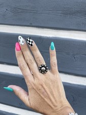 Navajo Dome Bump Ring Fred Harvey Era Vintage Navajo Dome Sterling Ring Size 6 - Additional view 6