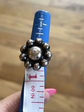 Navajo Dome Bump Ring Fred Harvey Era Vintage Navajo Dome Sterling Ring Size 6 - Additional view 8