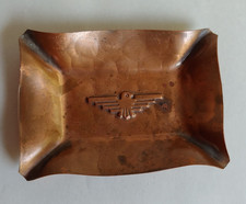 Old Thunderbird Copper Ashtray Fred Harvey Era VTG Trading Post Souvenir - Additional view 11