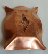 Old Thunderbird Copper Ashtray Fred Harvey Era VTG Trading Post Souvenir - Additional view 7