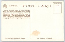 Old Men Singing for Corn Dance Santo Domingo NM UNP Fred Harvey DB Postcard A17 - Additional view 1