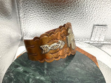 Vintage Fred Harvey Style Copper Silver Thunderbird Handmade Cuff - Additional view 2
