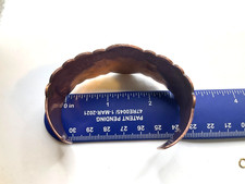 Vintage Fred Harvey Style Copper Silver Thunderbird Handmade Cuff - Additional view 3